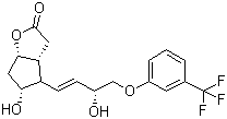 (+)-(3aR,4R,5r,6aS)-Hexahydro-5-hydroxy-4-[(1E,3R)-3-hydroxy-4-(3-trifluoromethyl)phenoxy-1-butenyl]-2H-cyclopenta[b]furan-2-one